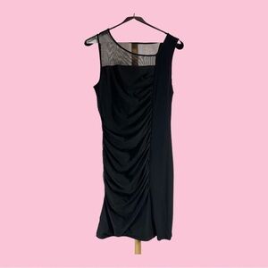 DKNY Women’s Black Any Occasion Even Prom Dress Sleeveless MIDI Size L, NWT